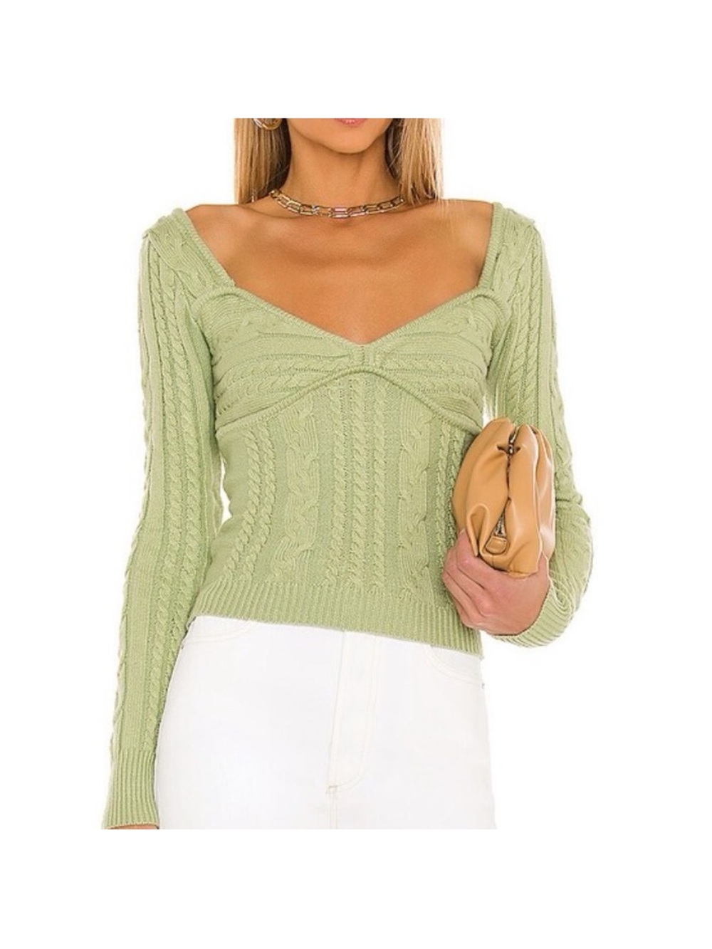 Majorelle fallone green sweater small